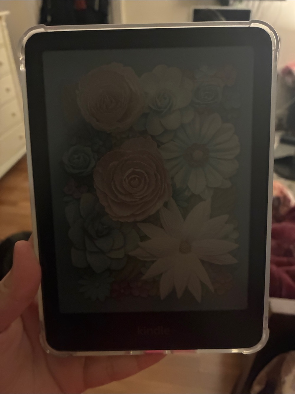 Kindle eBook Reader in Black with Clear Protective Case